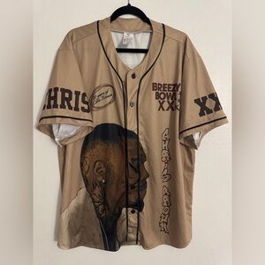 Chris Brown Breezy Bowl XX Baseball Jersey, Breezy Bowl XXL Shirt New